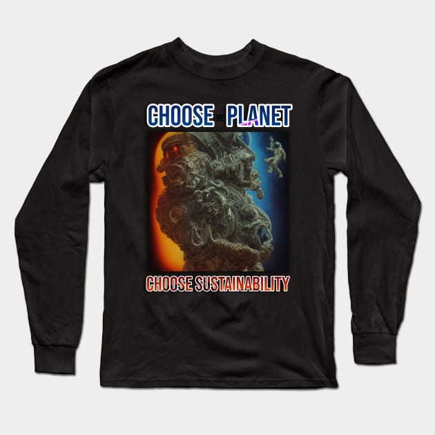 Choose the planet, choose sustainability Long Sleeve T-Shirt by Aleksandar NIkolic